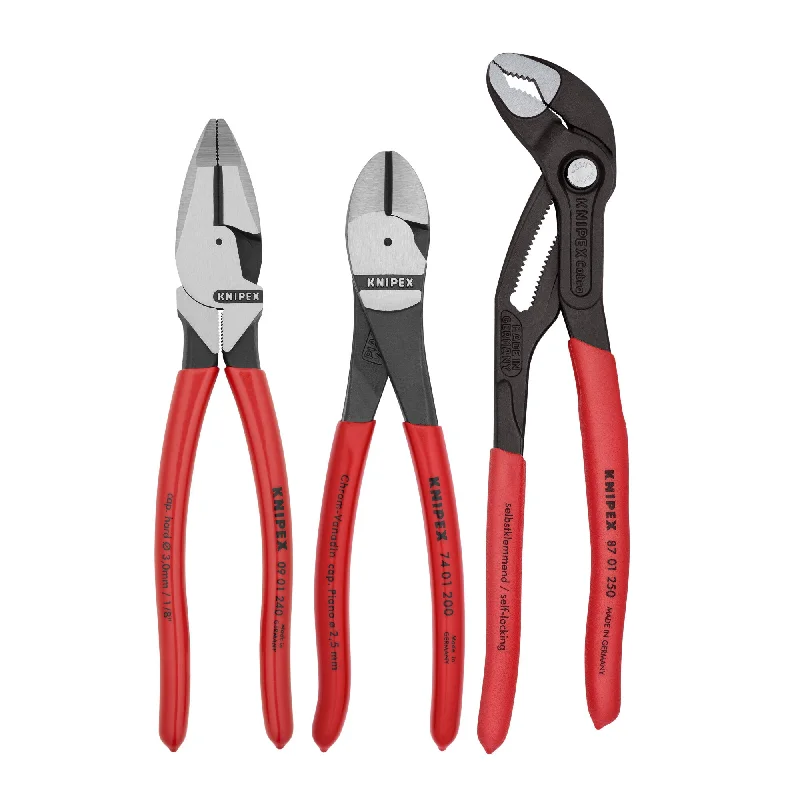 All-in-One Pliers for Household Repairs-Knipex 9K 00 80 157 US 3 Pc Pro Pliers Set