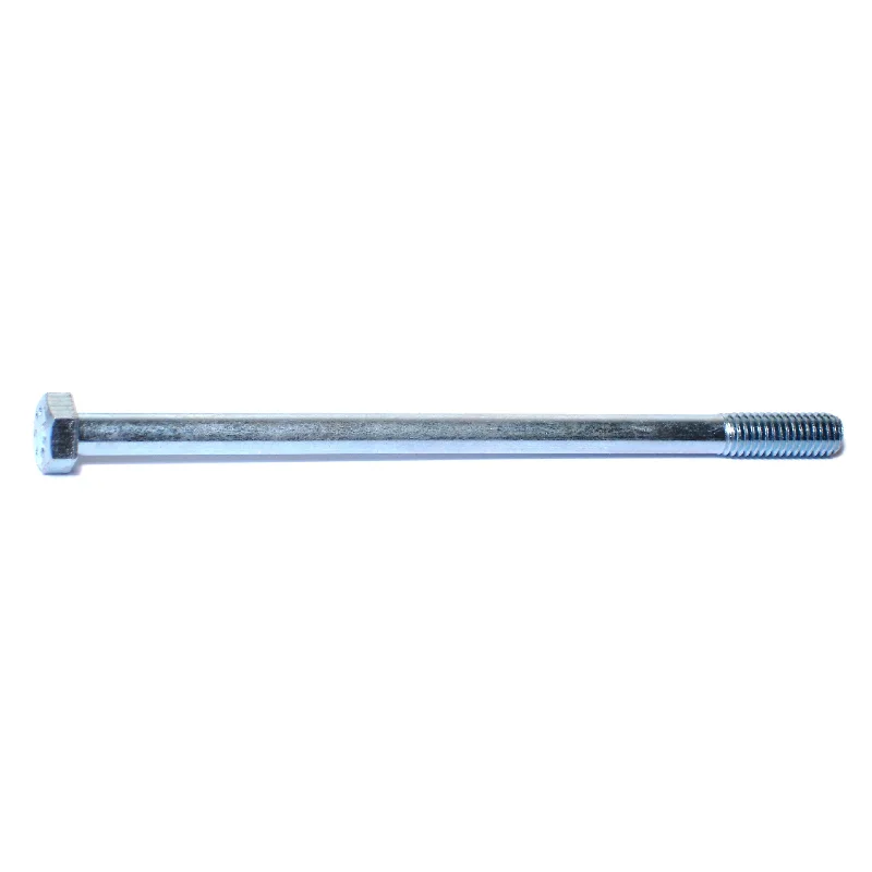 Bolts for High-Torque Applications-3/8"-16 x 6-1/2" Zinc Plated Grade 2 / A307 Steel Coarse Thread Hex Bolts