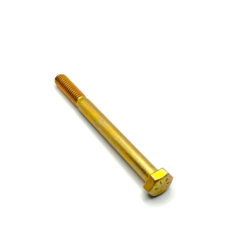 Bolts for Fixing Doors and Windows-5/16-18 x 3-1/2in UNC Grade 8 Hex Cap Screw Yellow Zinc