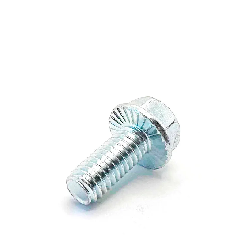 Bolts for Fixing Large Equipment to Foundations-5/16-18 X 3/4in UNC Grade 5 Serrated Flange Bolt Clear Zinc