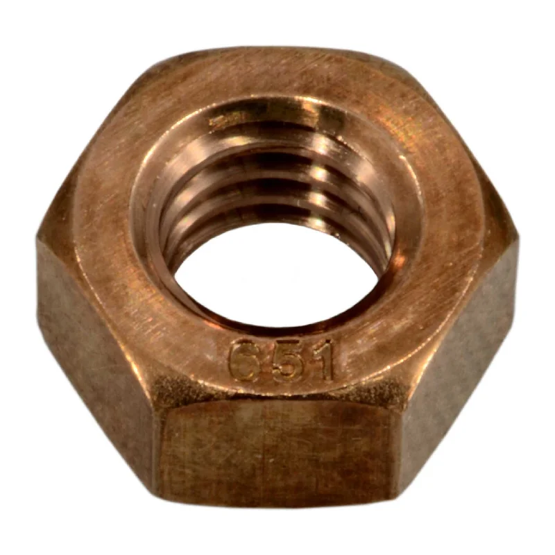 Nuts for Fixing Metal Fixtures and Components-5/16"-18 Silicon Bronze Coarse Thread Hex Nuts