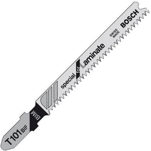 Carbide Saw Blades for Cutting Fiberglass-Bosch T101BIF 3-1/4" 14TPI Laminate Cutting T-Shank Jig Saw Blades, 5 Pack