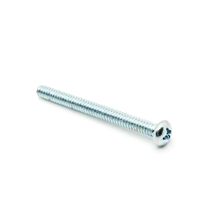 Screws for Pre-Fabricated Structures-#6-32 x 1-1/2in UNC Phillips Round Machine Screw Clear Zinc