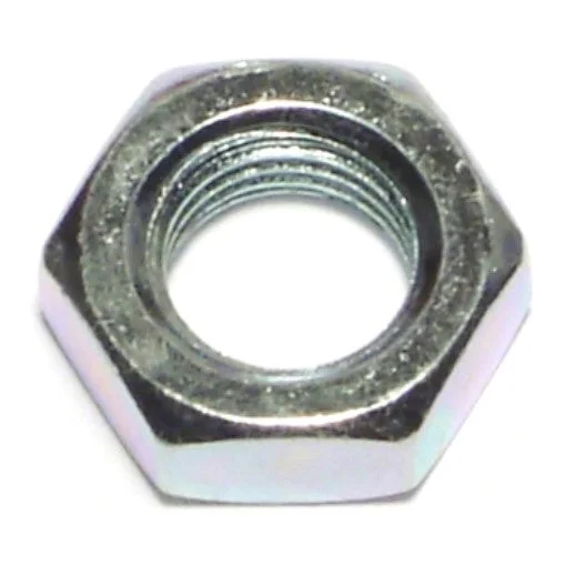 Nuts for Heavy-Duty Industrial Applications-3/8"-24 x 5/8" Zinc Plated Steel Fine Thread Hex Jam Nuts