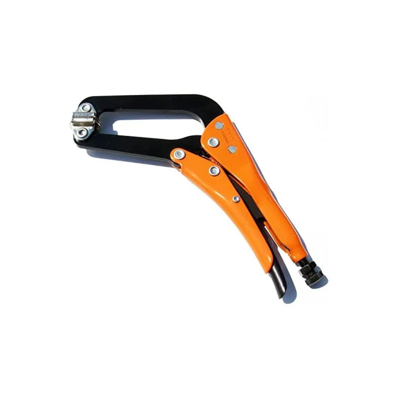 Pliers for Stripping and Twisting Wires-Grip On 233A06 Grip-On 6" Swivel Tips-Bent-Orange