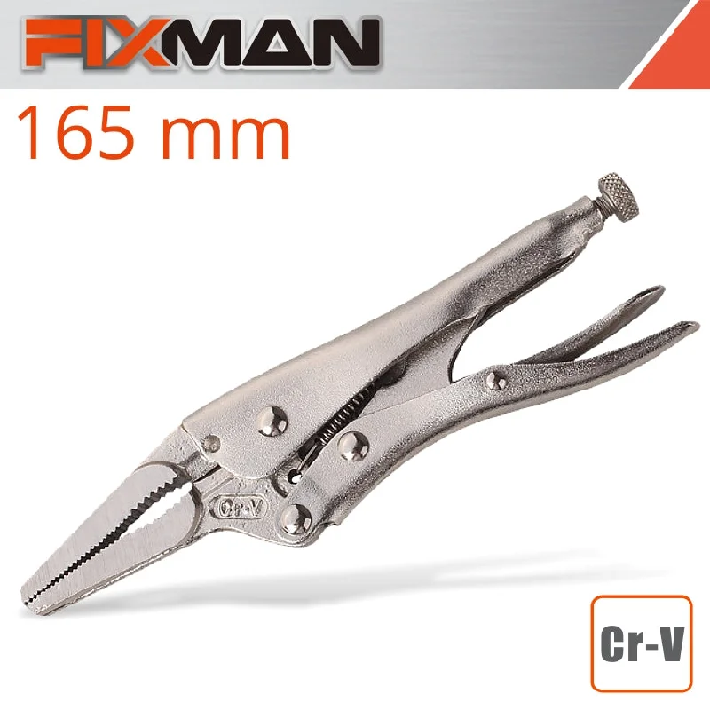 Locking Pliers for Strong Grip-Fixman Long Nose Lock Grip Pliers 6'/165Mm