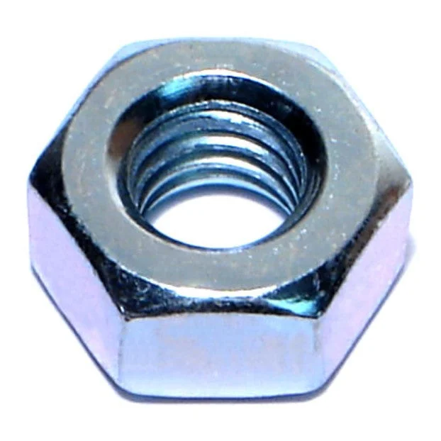 Nuts for Securing Large Industrial Structures-3/8"-16 Zinc Plated Grade 2 Steel Coarse Thread Heavy Hex Nuts