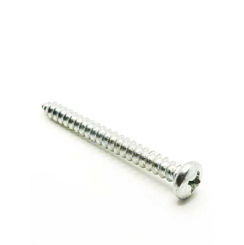 Screws for Boat and Marine Use-#14 x 2-1/2in Phillips Pan Tapping Screw Clear Zinc