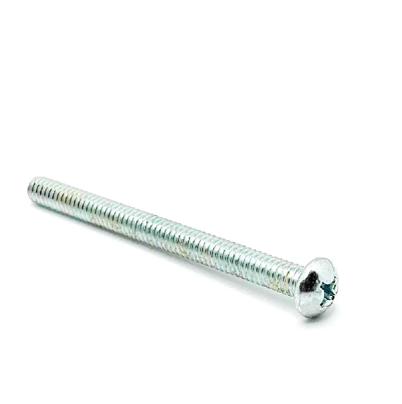 Screws for Securing Outdoor Fixtures-1/4-20 x 3in UNC Phillips Round Machine Screw Clear Zinc