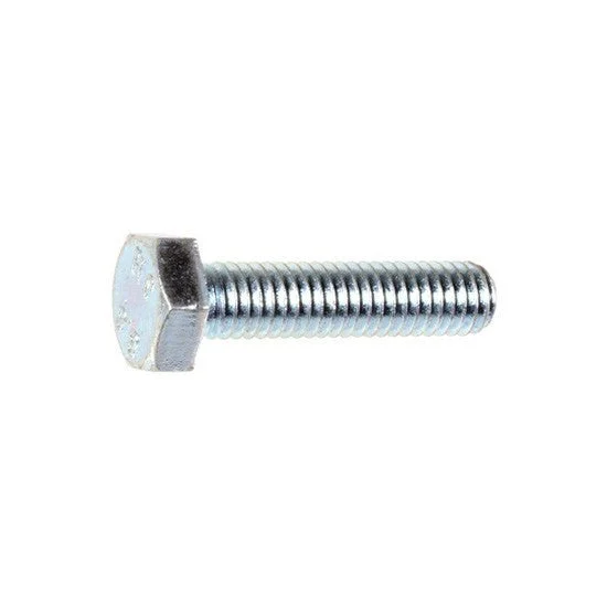 Screws for Commercial Construction Projects-Auveco # 14410 DIN 933 6 X 25mm Cap Screw Zinc Grade 8.8. Qty 25.