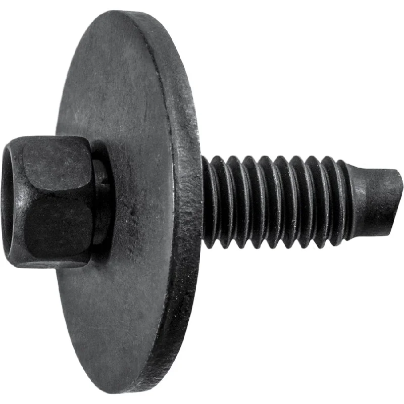 Screws for Installations in Tight Spaces-Auveco # 23811 Hex Head Sems Screw W/ Dog Point M6-1.0 X 20mm - Black N800394-S2. Qty 50.