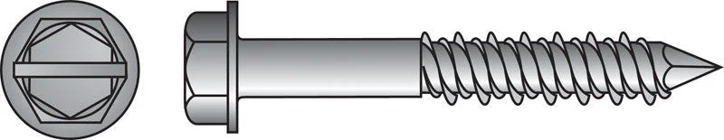 Screws for Pre-Fabricated Structures-HILLMAN Tapper 3/16 in. D X 3.75 in. L Steel Hex Head Concrete Screw Anchor 100 pk