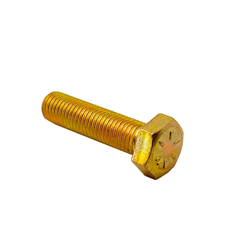 Bolts for Securing Mechanical Parts in Vehicles-5/16-24 x 1-1/4in UNF Grade 8 Hex Cap Screw Yellow Zinc