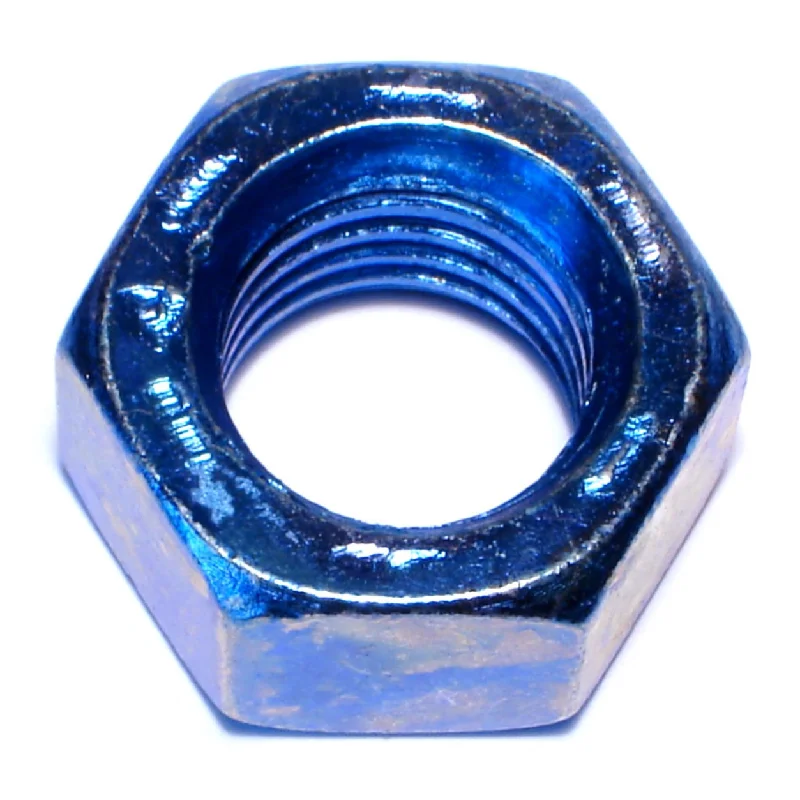 Nuts for Fixing Fixtures in Automotive Work-3/4"-10 Zinc Plated Grade 8 Steel Blue Rinsed Coarse Thread Hex Nuts