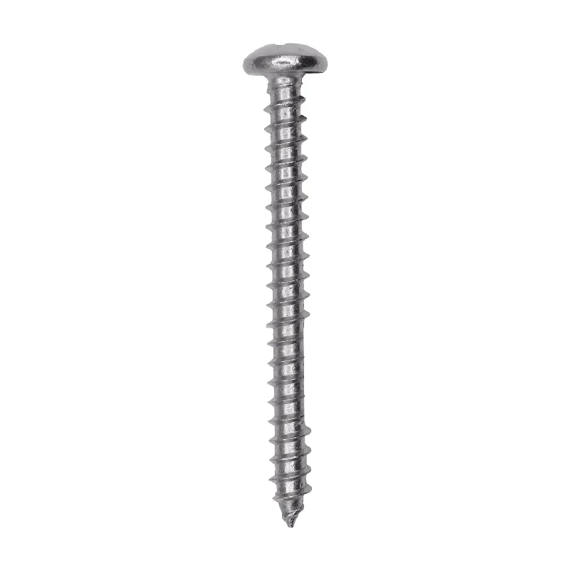 Screws for Attaching Wall Panels-Auveco # 25589 #10 X 2. 18-8 Stainless Phillips Pan Head Tapping Screw Qty. 25