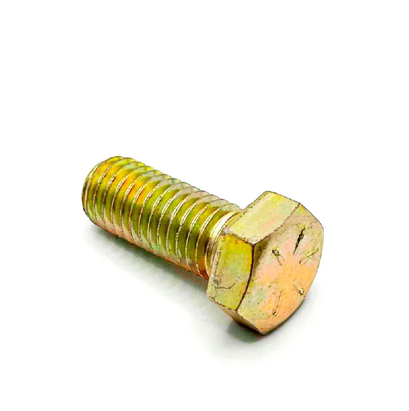 Bolts with Hexagonal Heads for Tightening-1/2-13 x 1-1/4in UNC Grade 8 Hex Cap Screw Yellow Zinc