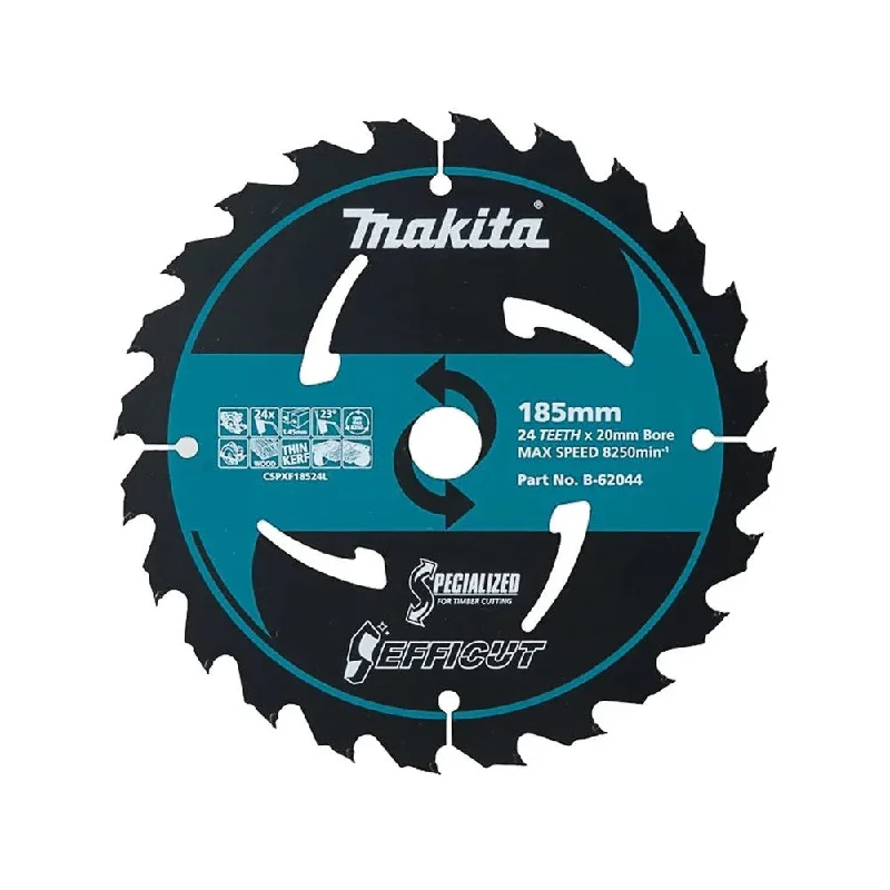 Saw Blades for Cutting Plywood and MDF-Makita Efficut Saw Blade 185x24T Wood