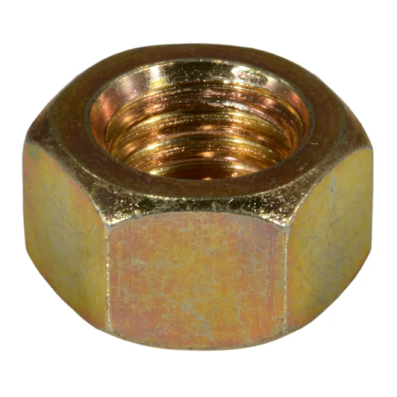 Nuts for Use with Bolts in Construction-1/2"-13 Zinc Plated Steel Coarse Thread Left Hand Hex Nuts (6 pcs.)