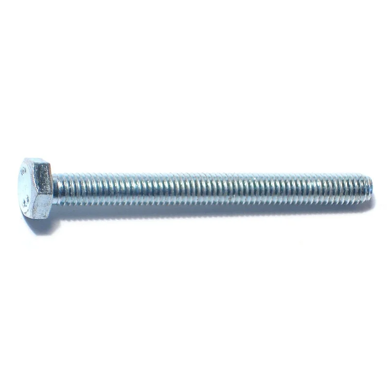 Bolts for Fixing Metal Plates to Surfaces-6mm-1.0 x 60mm Zinc Plated Class 8.8 Steel Coarse Full Thread Hex Bolts