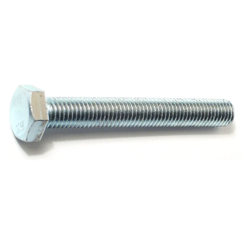 Bolts for Wall Mounting Large Fixtures-12mm-1.75 x 90mm Zinc Plated Class 8.8 Steel Coarse Full Thread Hex Bolts