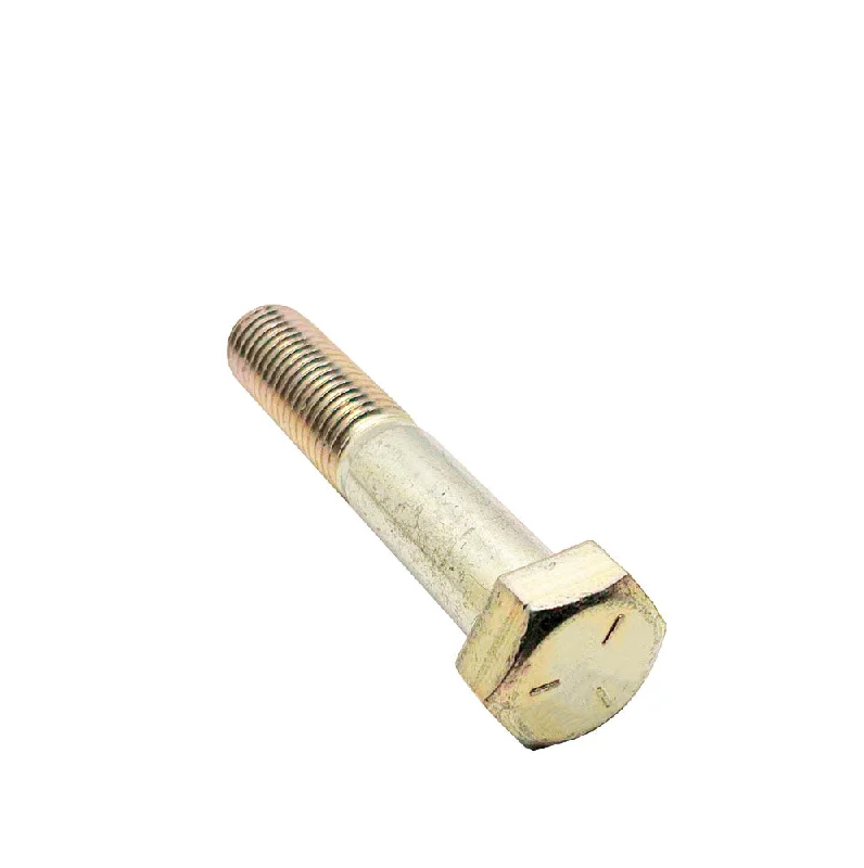 Bolts for Installing Safety Barriers-3/4-10 x 4in UNC Grade 5 Hex Cap Screw Clear Zinc