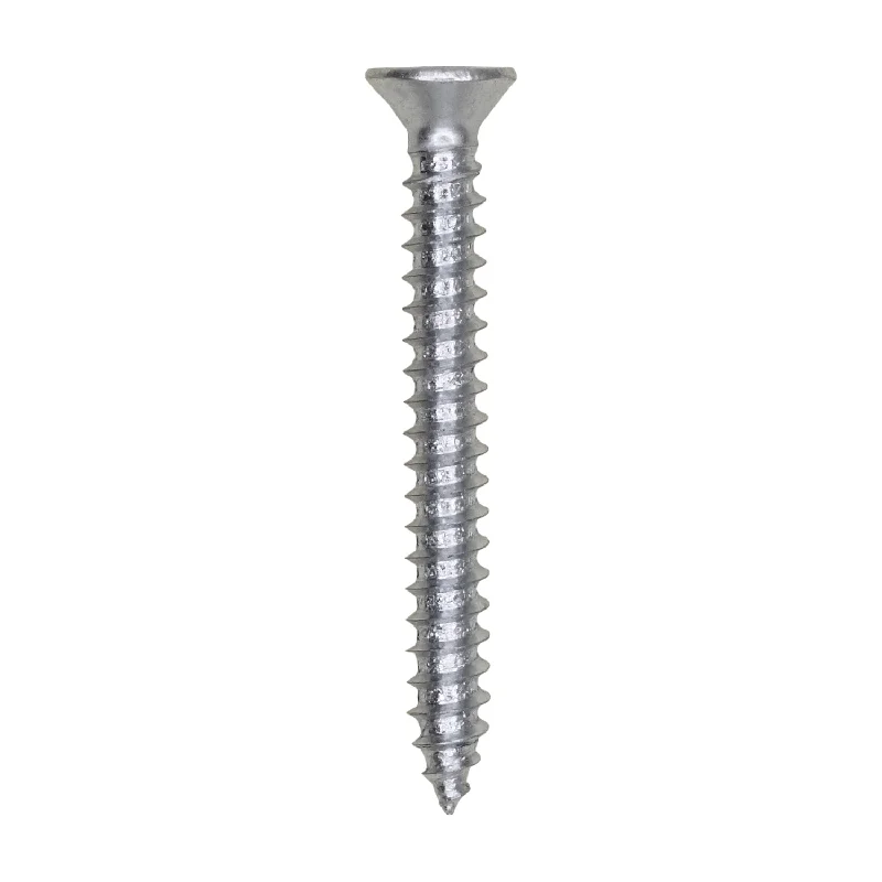 Screws for Attaching Handles and Knobs-Auveco # 25643 #6 X 1-1/4" Phillips Flat Head Tapping Screw Zinc. Qty. 100