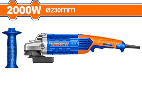 Angle Grinder for Cutting and Polishing Concrete Slabs-WADFOW Angle grinder 230mm 2000W WAG852001