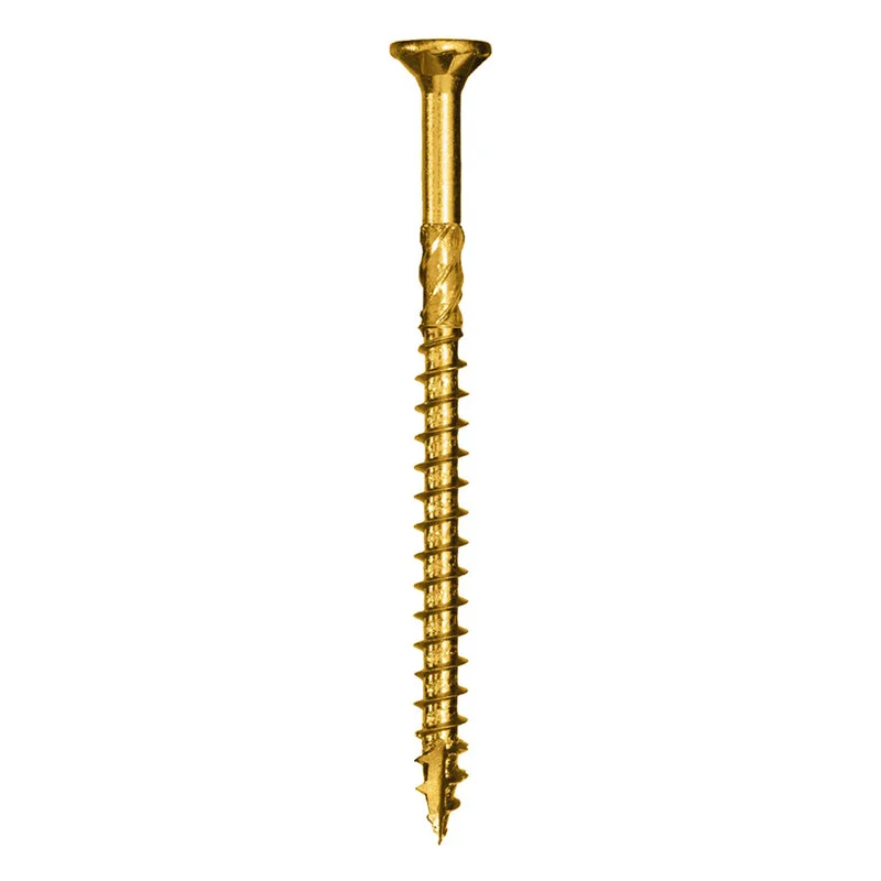 Screws for Strong and Secure Fastening-GRK Fasteners R4 No. 10 X 4 in. L Star Coated W-Cut Multi-Purpose Screws 1000 pk