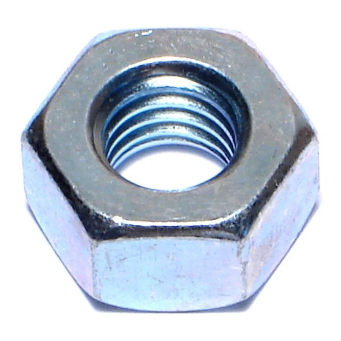 Nuts for Heavy-Duty Commercial Construction Projects-7/16"-14 Zinc Plated Grade 2 Steel Coarse Thread Heavy Hex Nuts