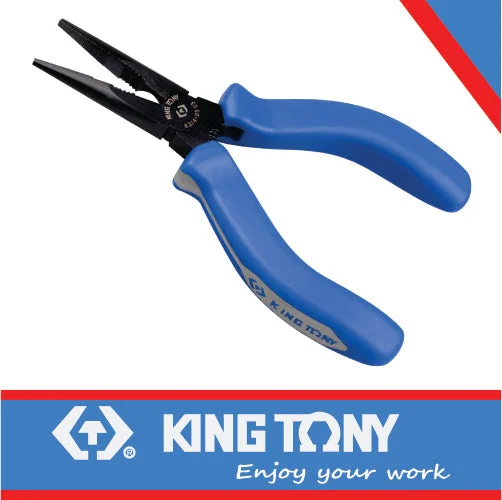 Pliers for Soldering and Electronics Work-King Tony Pliers Mini Long Nose 140Mm