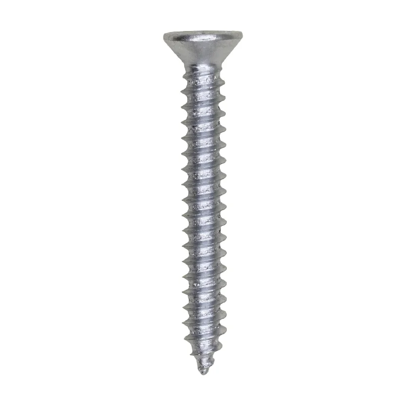 Screws for Quick and Easy Installation-Auveco # 25648 #8 X 1-1/4" Phillips Flat Head Tapping Screw Zinc. Qty. 100