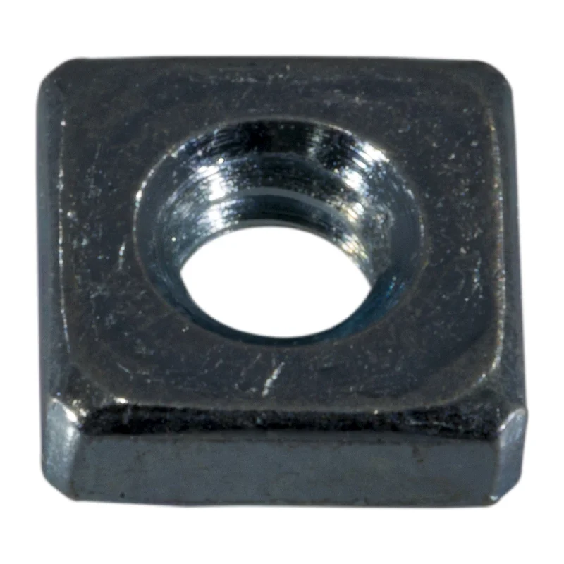 Nuts for Securing Large Industrial Structures-#10-24 Zinc Plated Steel Coarse Thread Square Nuts (40 pcs.)