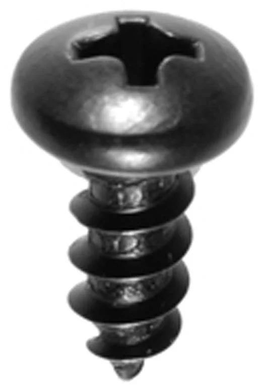 Best Screws for Woodworking Projects-Auveco # 11920 #6 X 1-1/4" Phillips Pan Head AB Tapping Screw - Black Oxide. Qty 100.