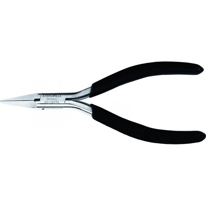 Pliers for Stripping Insulated Wire-Stahlwille 65176120 6517 ESD Electronics flat nose pliers, 125mm