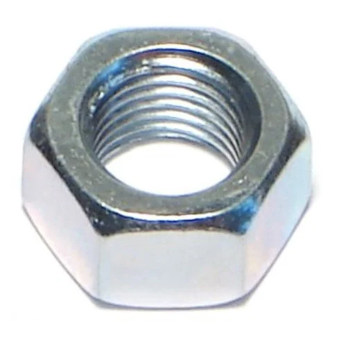 Nuts for Mounting Industrial Equipment-3/8"-24 Zinc Plated Grade 5 Steel Fine Thread Hex Nuts (24 pcs.)