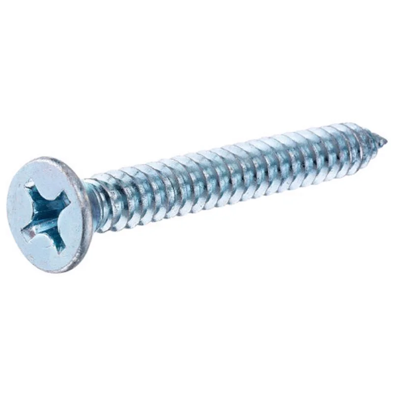 Screws for Fastening Roofing Materials-HILLMAN No. 8 X 2-1/2 in. L Phillips Flat Head Sheet Metal Screws 1 pk