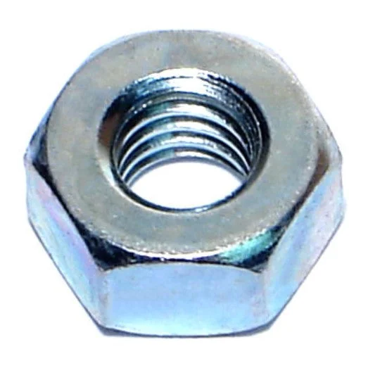 Nuts for Fixing Large Fixtures in Manufacturing-5/16"-18 Zinc Plated Grade 2 Steel Coarse Thread Heavy Hex Nuts