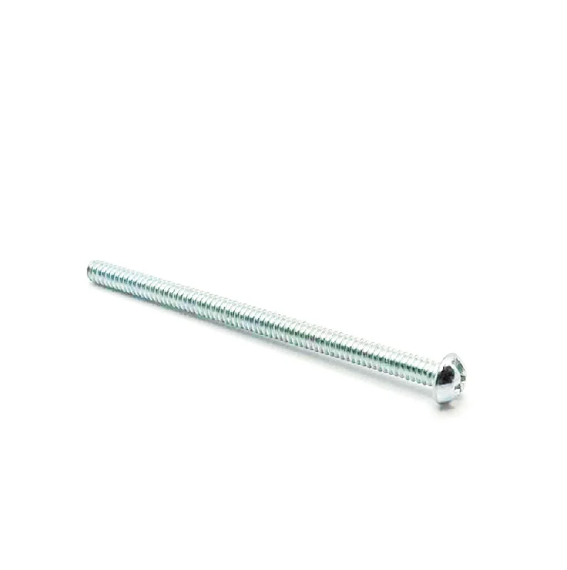 Screws for Industrial Steel Fixing-#10-24 x 3in UNC Phillips Round Machine Screw Clear Zinc