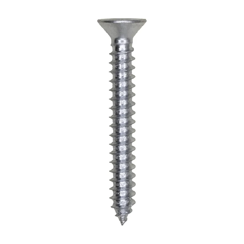 Screws for Use with Anchors in Walls-Auveco # 25657 #10 X 1-1/2" Phillips Flat Head Tapping Screw Zinc. Qty. 100