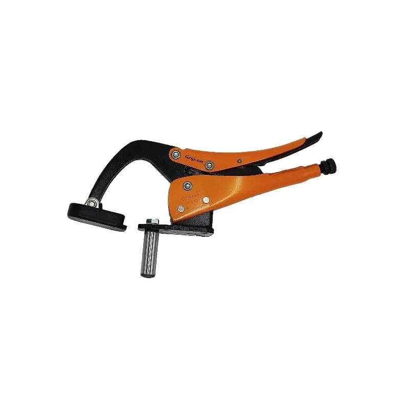 Lightweight Pliers for Easy Handling-Grip-On 222C12 Hold-Down Clamp With Bar & Protector-Orange