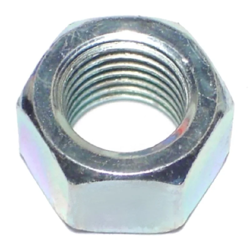 Nuts for Attaching Metal Plates to Surfaces-7/16"-20 Zinc Plated Grade 2 Steel Fine Thread Finished Hex Nuts