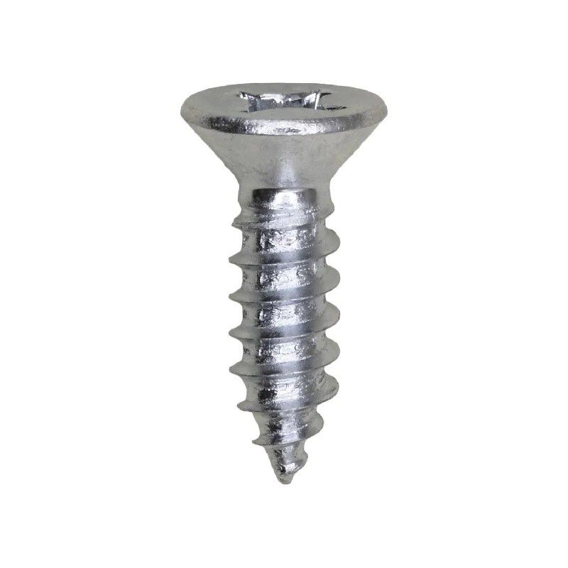 Screws for Boatbuilding and Marine Use-Auveco # 25663 #12 X 3/4" Phillips Flat Head Tapping Screw Zinc. Qty. 100