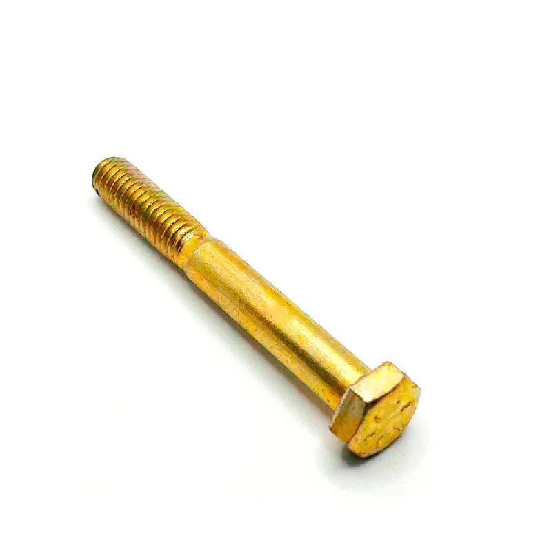 Bolts for Fixing Electrical Systems to Metal Surfaces-5/16-18 x 2-1/2in UNC Grade 8 Hex Cap Screw Yellow Zinc