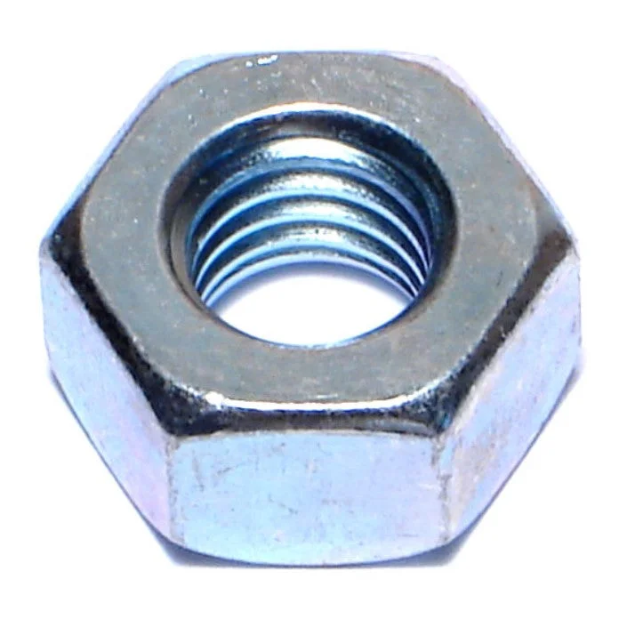 Nuts for Fixing Bathroom and Kitchen Fixtures-7/16"-14 Zinc Plated Grade 2 Steel Coarse Thread Heavy Hex Nuts