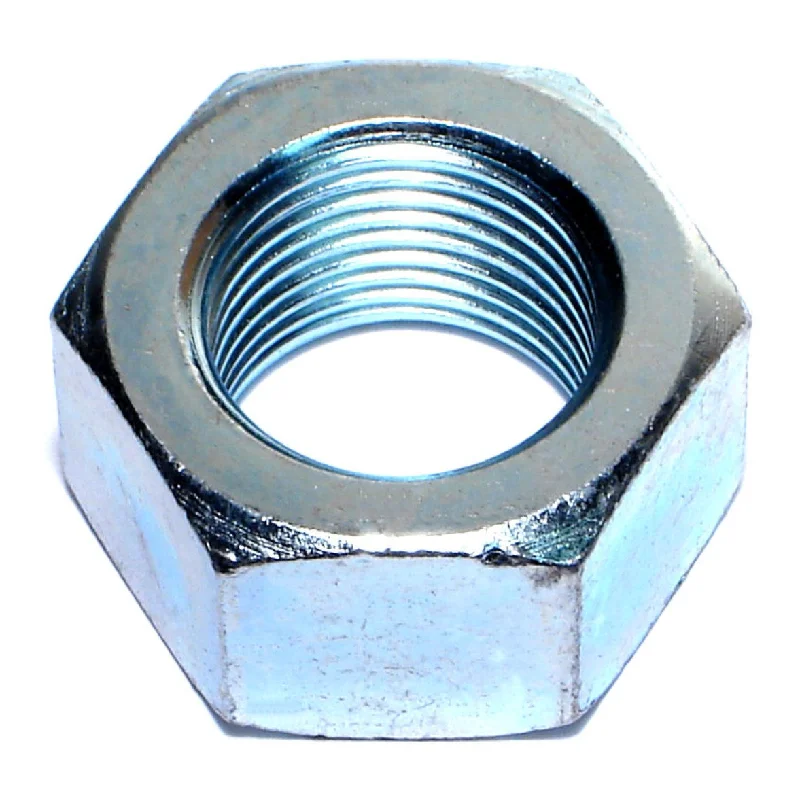 Nuts for Use with Bolts in Construction Projects-7/8"-14 Zinc Plated Grade 2 Steel Fine Thread Finished Hex Nuts