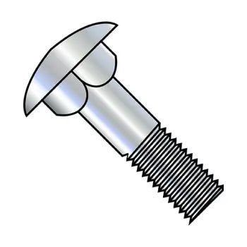 Bolts for Wood to Metal Fastening-JFAST 62128C - 5/8-11X8  Carriage Bolt Partially Threaded 6" Thread Under Sized Body Zinc, Case Quantity: 
30