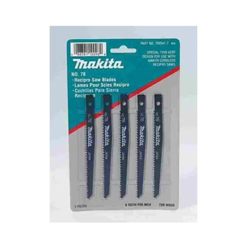 Saw Blades for Precision Cutting of Wood-Makita 792541-7 Reciprocationg Saw Blades 5 pack