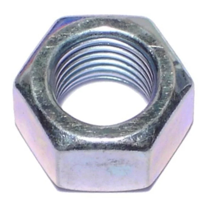 Nuts for Fixing Outdoor Furniture and Fixtures-3/8"-24 Zinc Plated Grade 2 Steel Fine Thread Finished Hex Nuts