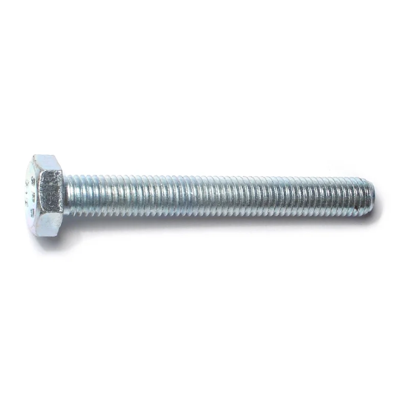 Bolts for Fixing and Repairing Heavy Machinery-10mm-1.5 x 80mm Zinc Plated Class 8.8 Steel Coarse Full Thread Hex Bolts