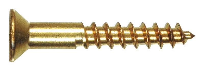 Screws for Installing Safety Equipment-Hillman No. 8 x 2 in. L Phillips Wood Screws 2 pk (Pack of 10)